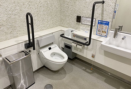 ワールドインポートマートビル4F優先トイレの便器の写真